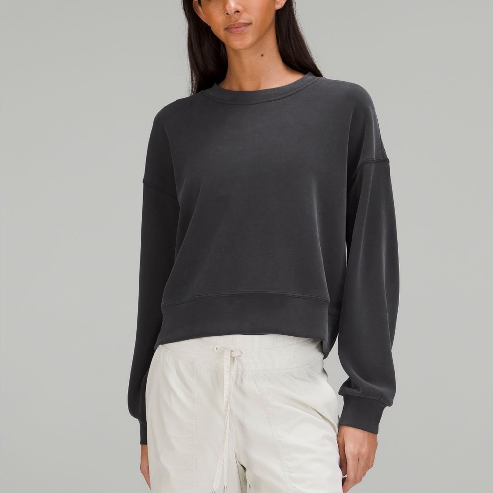 Lululemon softstreme perfectly oversized cropped crew